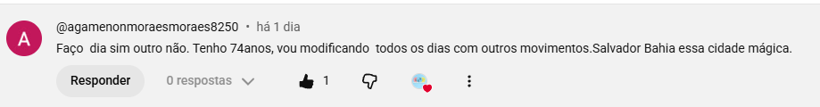 Depoimento Agamenon, 74 anos, Salvador