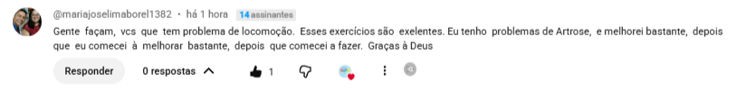 Depoimento Maria Joseli - Artrose